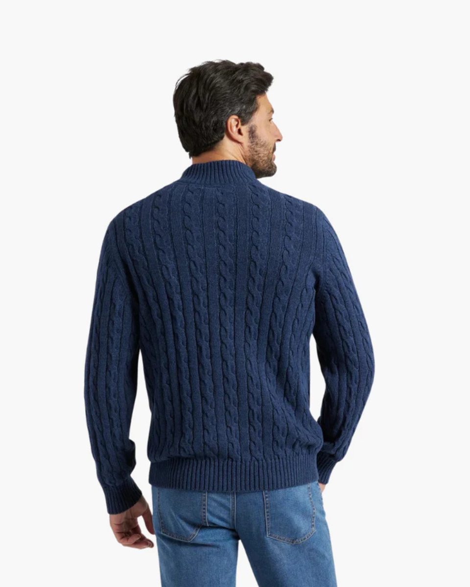WENTWORTH HALF ZIP SWEATER