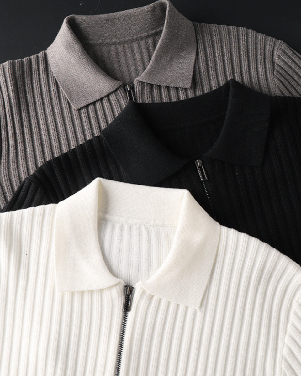 MILANO ZIP-COLLAR SWEATER