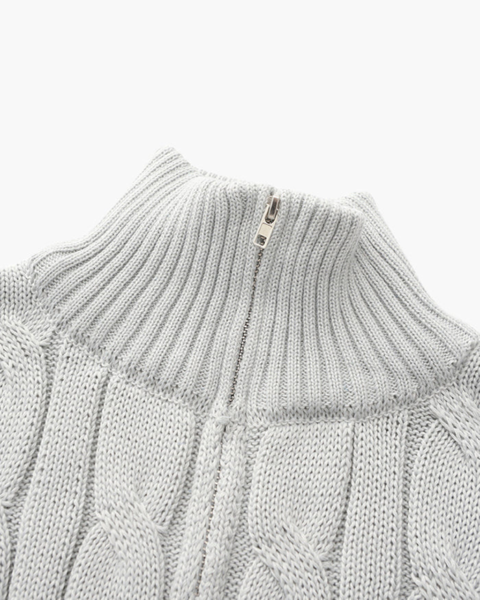 WENTWORTH HALF ZIP SWEATER