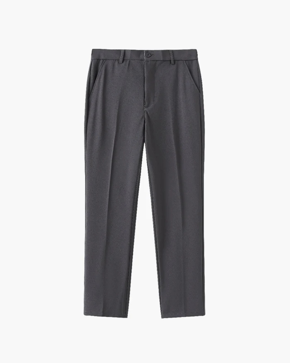 STRAIGHT CROPPED BUSINESS PANTS