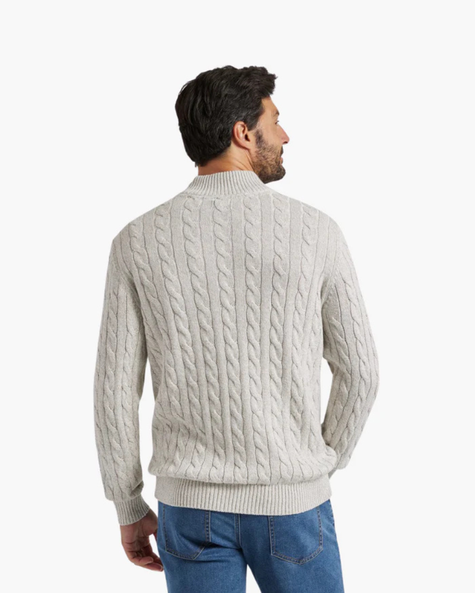 WENTWORTH HALF ZIP SWEATER
