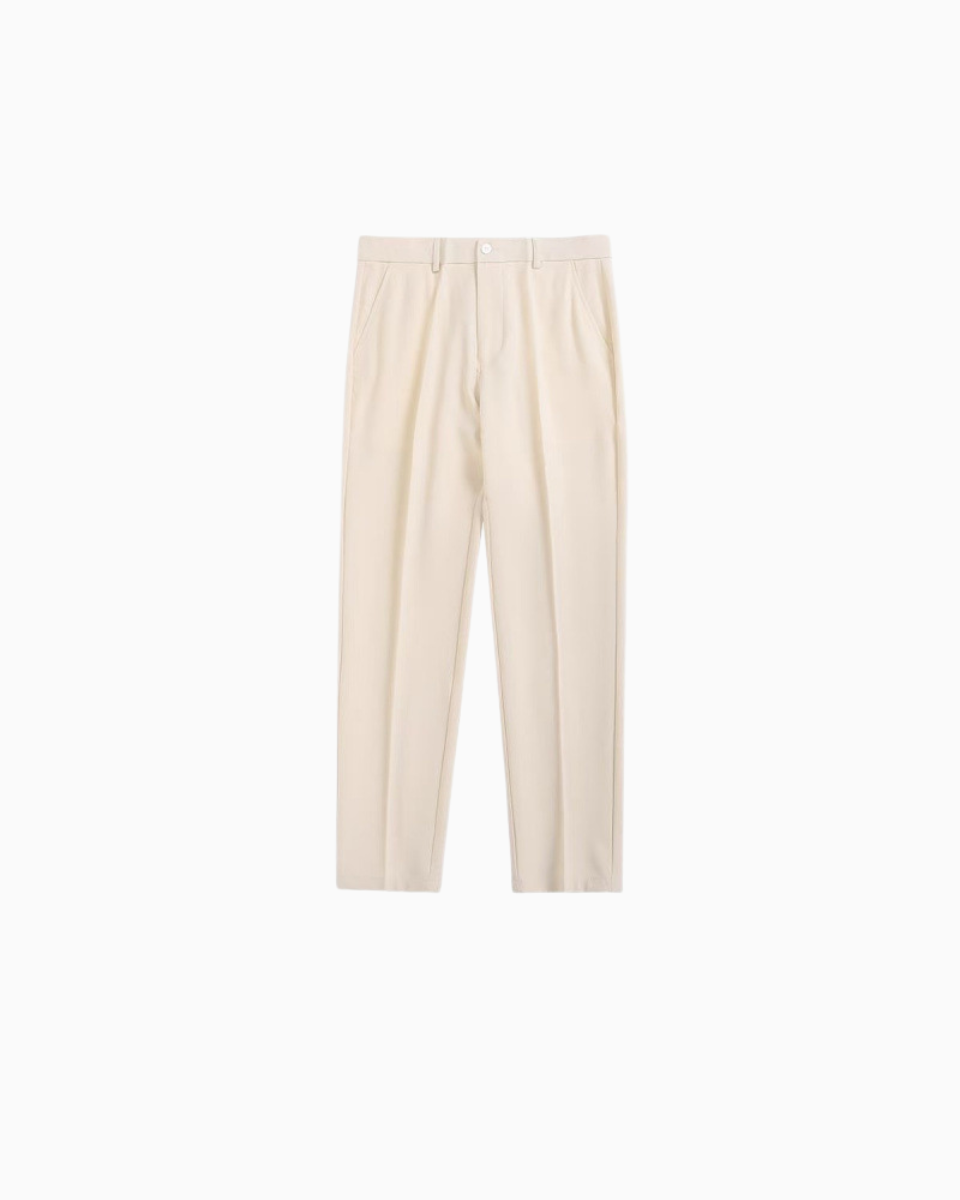 WIDE STRAIGHT BUSINESS PANTS