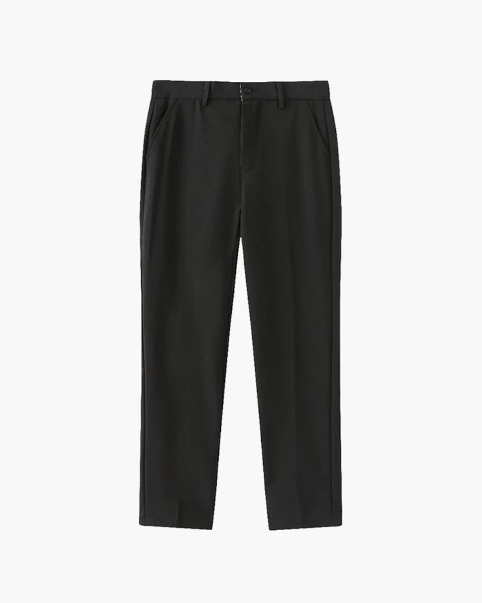 STRAIGHT CROPPED BUSINESS PANTS