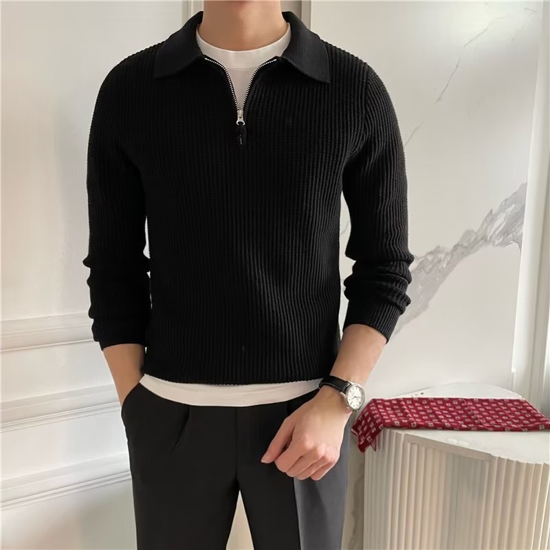 MODENA ZIP-COLLAR SWEATER